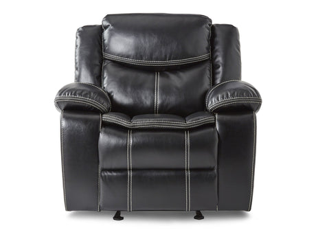 Bastrop Black Glider Reclining Chair - Ornate Home