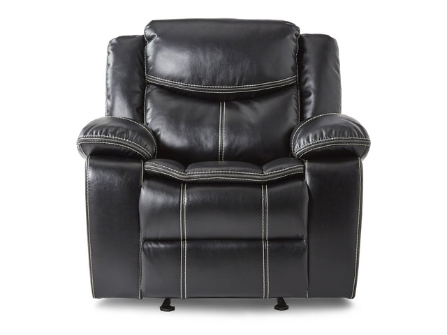 Bastrop Black Glider Reclining Chair - Ornate Home
