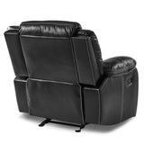 Bastrop Black Glider Reclining Chair - Ornate Home