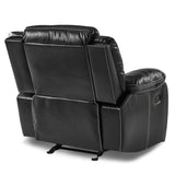 Bastrop Black Glider Reclining Chair - Ornate Home