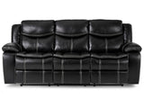 Bastrop Black Reclining Sofa - Ornate Home