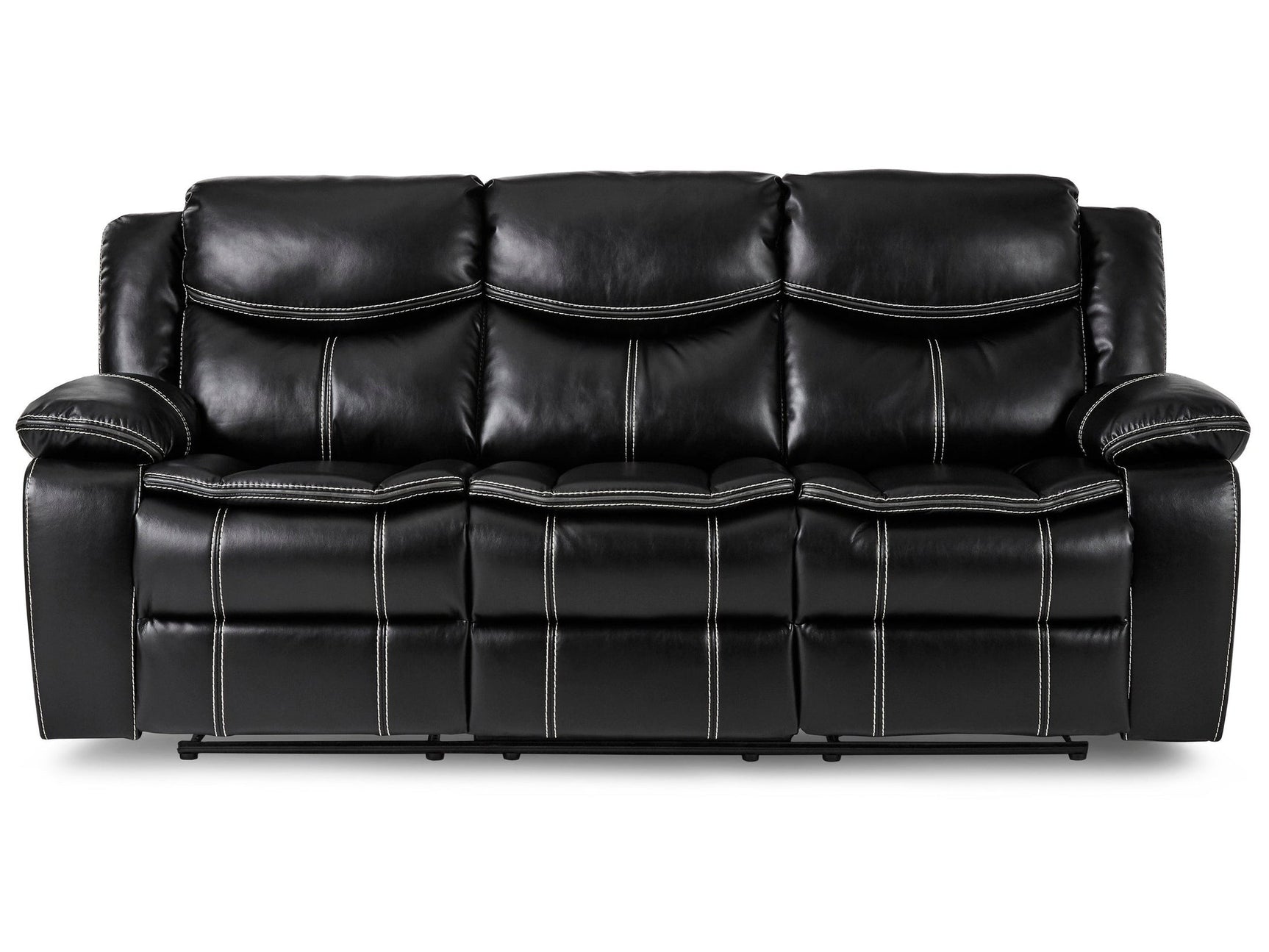 Bastrop Black Reclining Sofa - Ornate Home