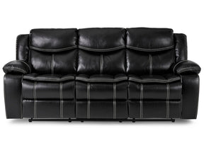 Bastrop Black Reclining Sofa - Ornate Home