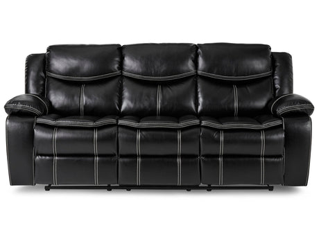 Bastrop Black Reclining Sofa - Ornate Home