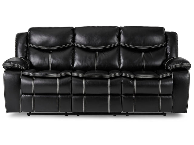 Bastrop Black Reclining Sofa - Ornate Home