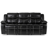 Bastrop Black Reclining Sofa - Ornate Home