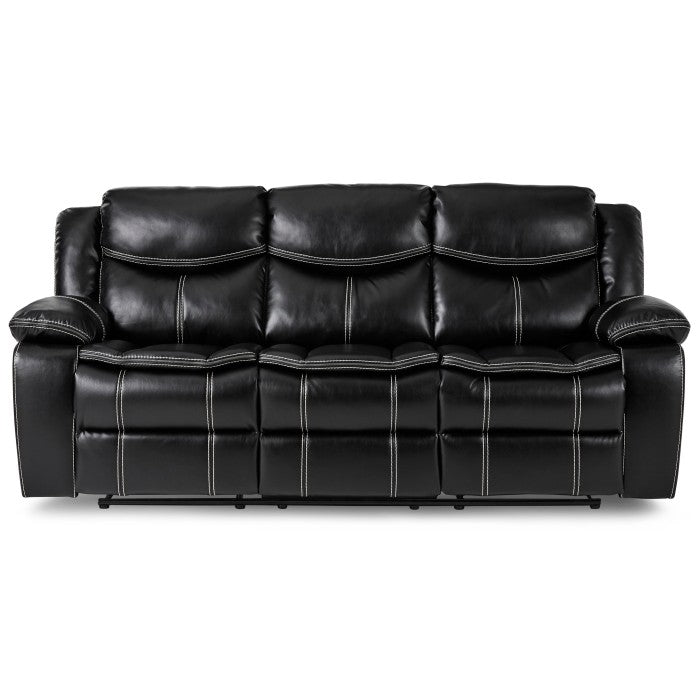 Bastrop Black Reclining Sofa - Ornate Home