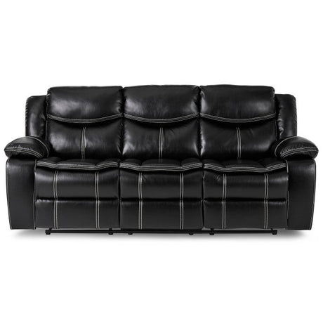 Bastrop Black Reclining Sofa - Ornate Home