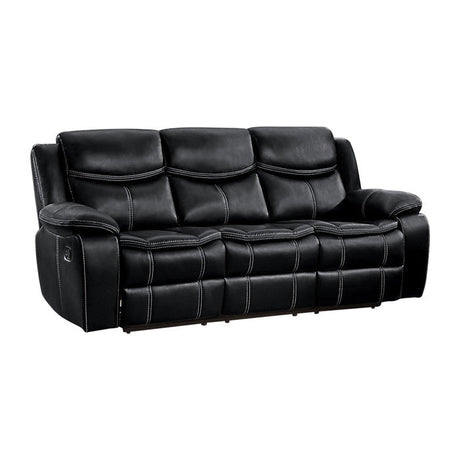 Bastrop Black Reclining Sofa - Ornate Home