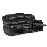Bastrop Black Reclining Sofa - Ornate Home