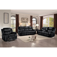 Bastrop Black Reclining Sofa - Ornate Home