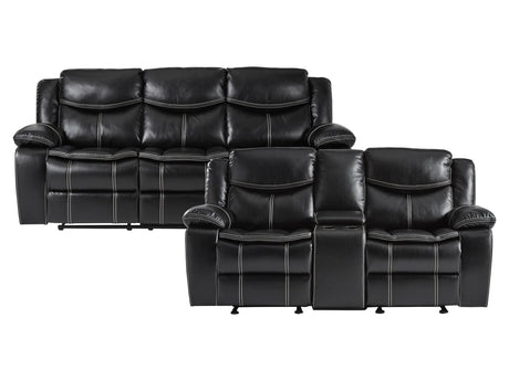Bastrop Black Sofa & Loveseat - Ornate Home