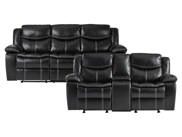 Bastrop Black Sofa & Loveseat - Ornate Home