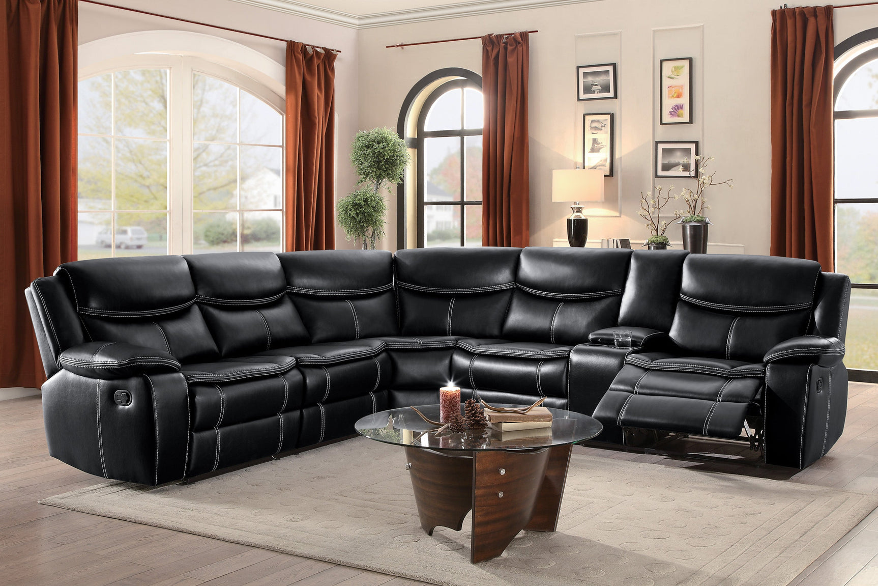 Bastrop Brown 3-Piece Sectional - Ornate Home