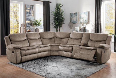 Bastrop Brown 3-Piece Sectional - Ornate Home