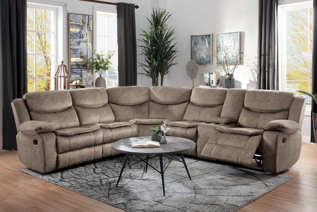 Bastrop Brown 3-Piece Sectional - Ornate Home