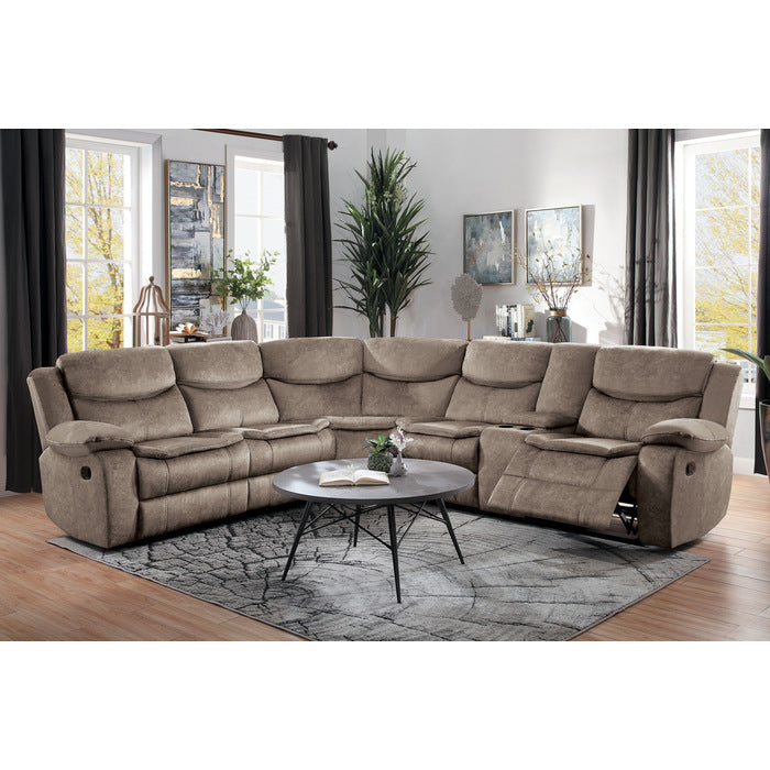 Bastrop Brown 3-Piece Sectional - Ornate Home