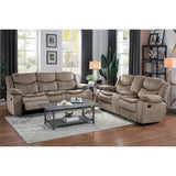 Bastrop Brown Double Glider Reclining Loveseat - Ornate Home