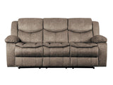Bastrop Brown Double Reclining Sofa - Ornate Home