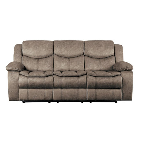Bastrop Brown Double Reclining Sofa - Ornate Home