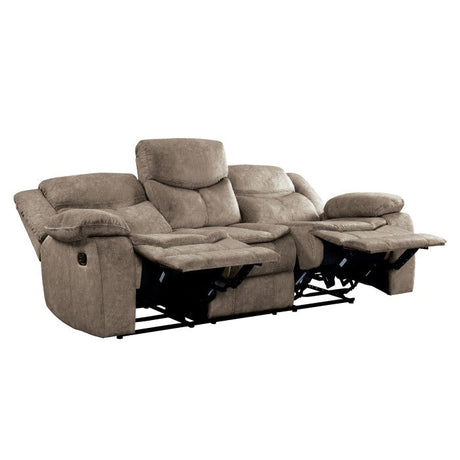 Bastrop Brown Double Reclining Sofa - Ornate Home