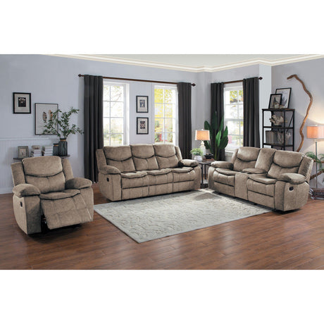 Bastrop Brown Double Reclining Sofa - Ornate Home