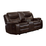 Bastrop Brown Reclining Loveseat - Ornate Home