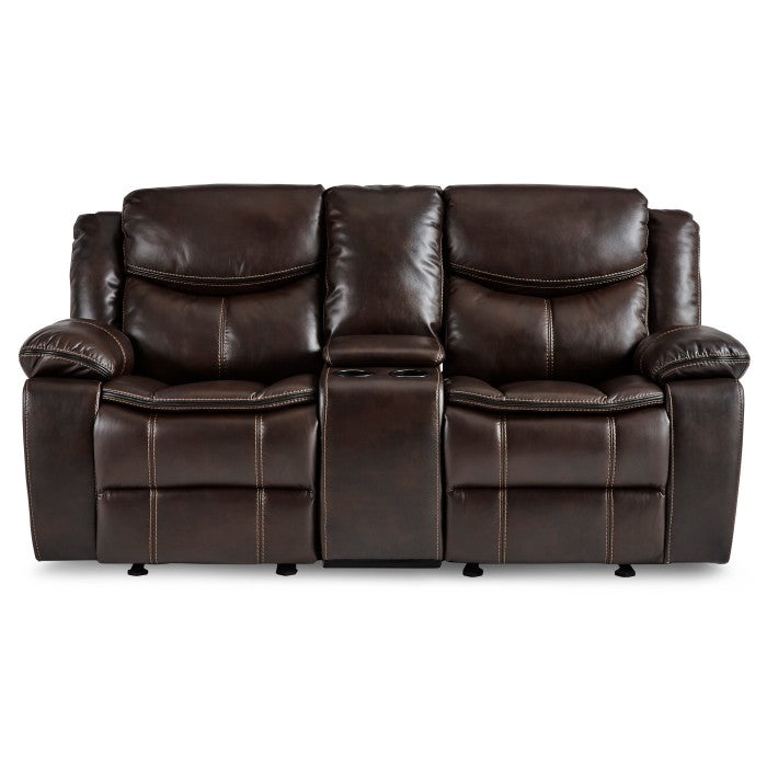 Bastrop Brown Reclining Loveseat - Ornate Home
