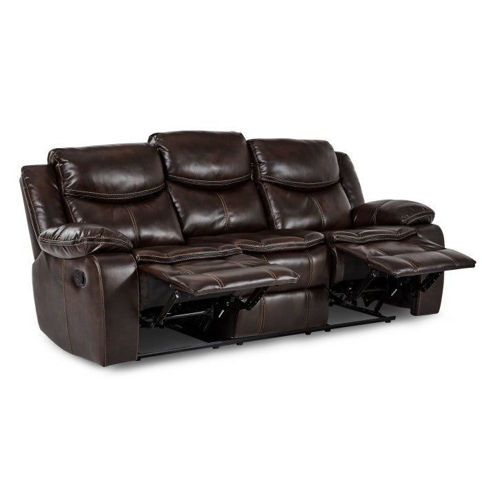 Bastrop Brown Reclining Sofa - Ornate Home
