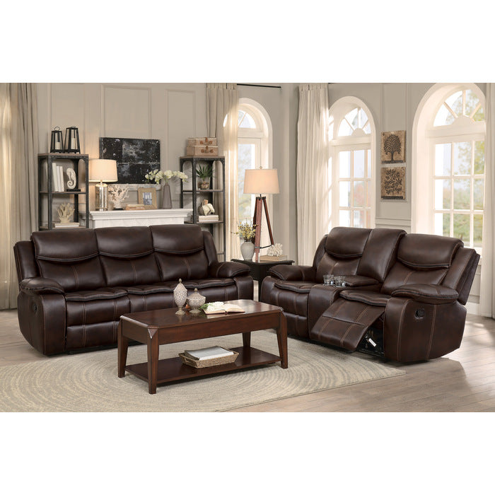 Bastrop Brown Reclining Sofa - Ornate Home