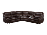 Bastrop Dark Brown 3-Piece Sectional - Ornate Home