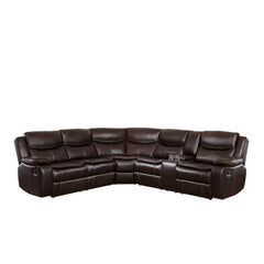 Bastrop Dark Brown 3-Piece Sectional - Ornate Home