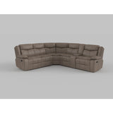 Bastrop Dark Brown 3-Piece Sectional - Ornate Home