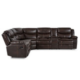 Bastrop Dark Brown 3-Piece Sectional - Ornate Home