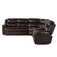 Bastrop Dark Brown 3-Piece Sectional - Ornate Home