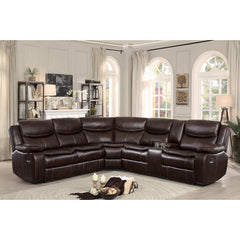 Bastrop Dark Brown 3-Piece Sectional - Ornate Home