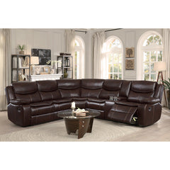 Bastrop Dark Brown 3-Piece Sectional - Ornate Home