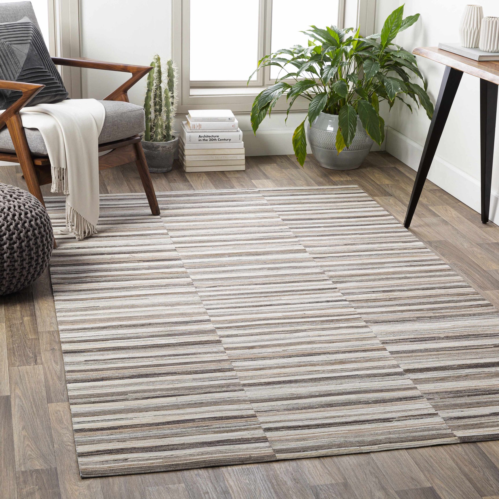 Batehaven Premium Leather Hand Crafted Rug - Clearance - Ornate Home