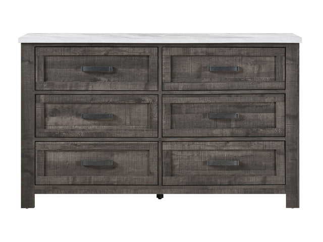 Bath Antique Grey/White Dresser - Ornate Home