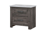 Bath Antique Grey/White Nightstand - Ornate Home