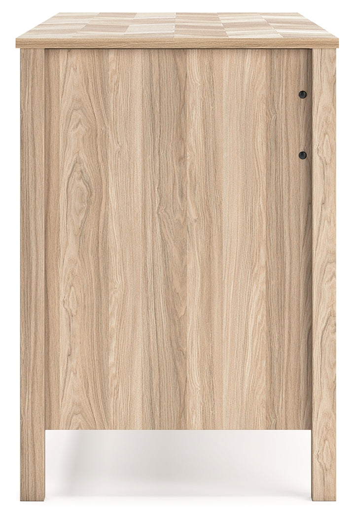 Battelle Tan 60" Home Office Desk - Ornate Home