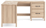 Battelle Tan 60" Home Office Desk with Return (Online Special Price) - Ornate Home