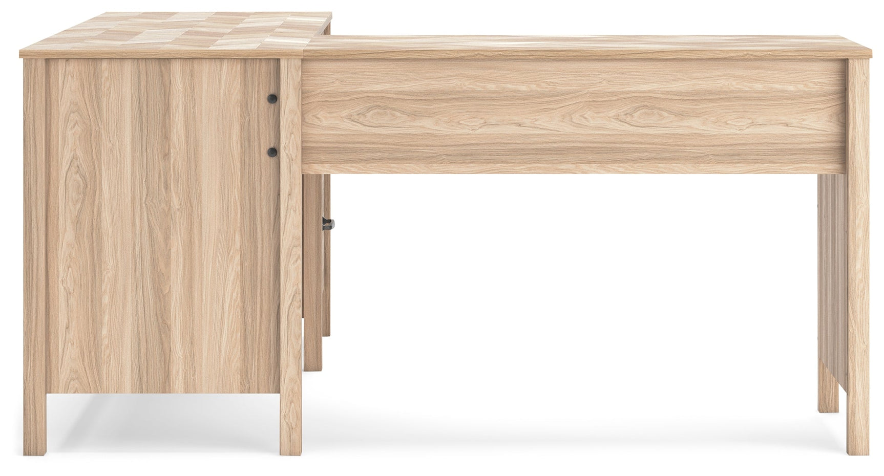 Battelle Tan 60" Home Office Desk with Return - Ornate Home