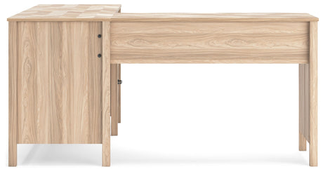 Battelle Tan 60" Home Office Desk with Return - Ornate Home