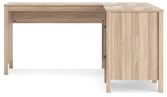 Battelle Tan 60" Home Office Desk with Return - Ornate Home