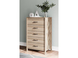 Battelle Tan Chest of Drawers (Online Special Price) - Ornate Home