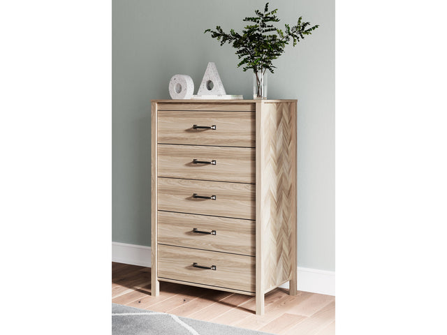 Battelle Tan Chest of Drawers (Online Special Price) - Ornate Home