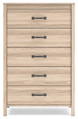 Battelle Tan Chest of Drawers (Online Special Price) - Ornate Home