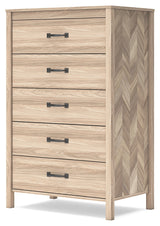 Battelle Tan Chest of Drawers (Online Special Price) - Ornate Home