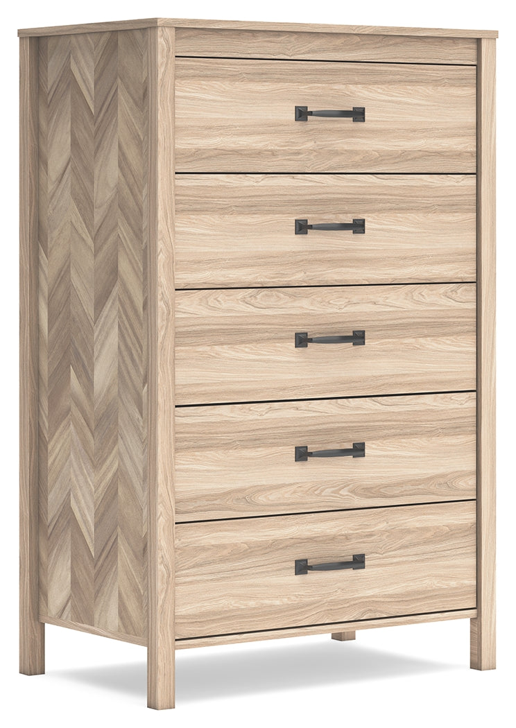 Battelle Tan Chest of Drawers (Online Special Price) - Ornate Home